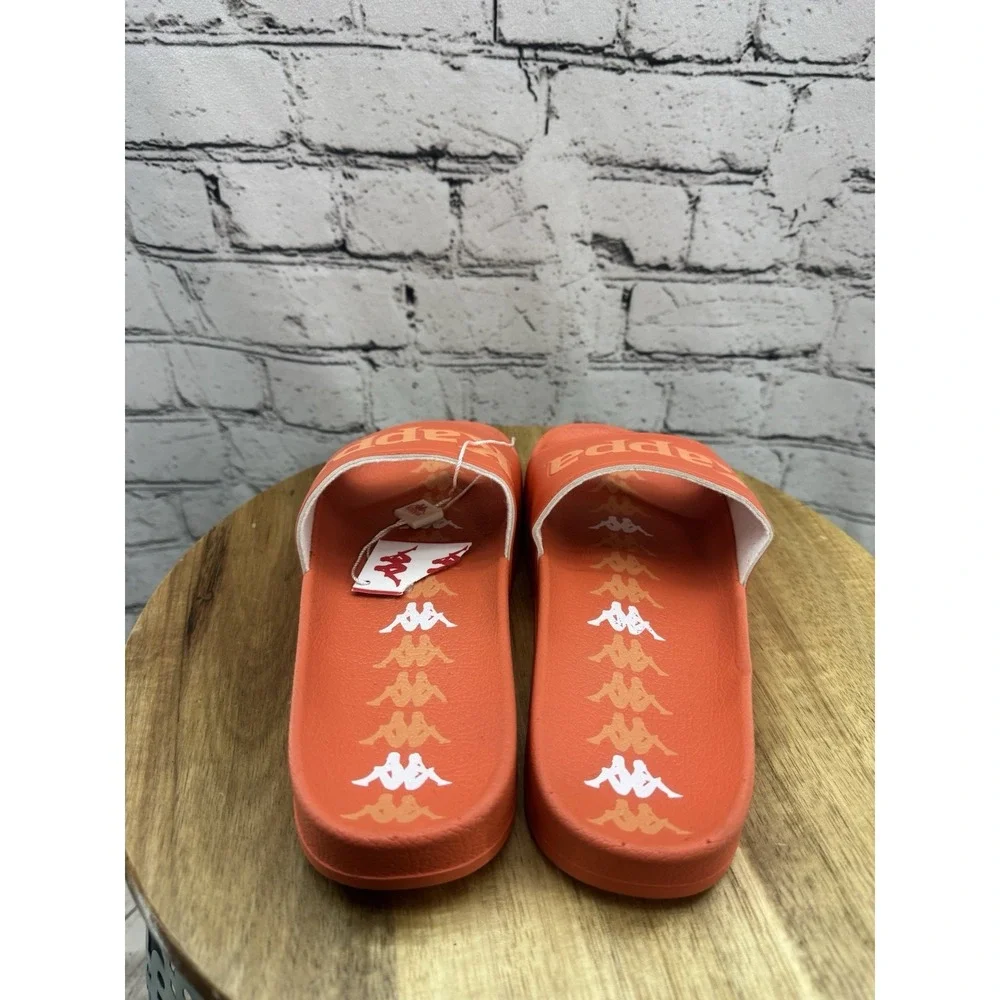 NEW Kappa 222 Banda Adam 17 Slides Orange Athletic Casual Recovery‎ Size 38